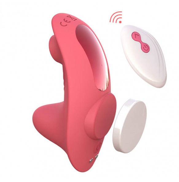 Invisible Magnetic Wearable Vibrator (Chargeable - Red Rose)